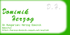 dominik herzog business card